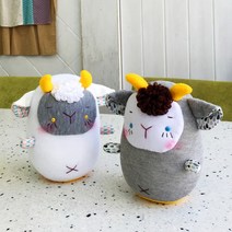 베베 돌리양 양말인형 양인형 청양인형만들기 펠트diy, 그레이