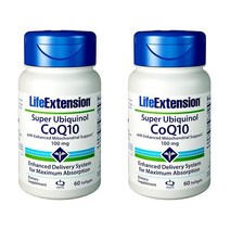 라이프익스텐션 슈퍼 유비퀴놀 CoQ10 100mg 60정 x 2pack, 2개, 60개입