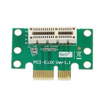 부품 컴퓨터 어댑터 호환 BTBcoin PCI-E PCI Express X1 라이저 카드 E PCIE ~ 슬롯 변환 90도 1U 서버 섀시