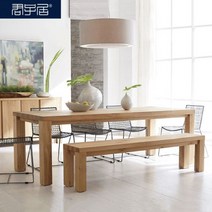 우드슬랩테이블 원목 다이닝 카페 업소용 사각 로그 긴 테이블 회의 현대 책상 부스 작업대 협상 훈련 집 식탁, 17.Type A 원목 의자(2세트 무료