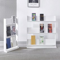가구샘 전시용 전면책장 잡지꽂이 3단 책장 R1108, 600 책장