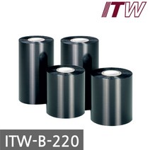 왁스리본 롤라벨먹지 바코드 열전사리본 ITW B220 80mm, 단품, 1개