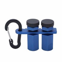 정밀측정기 계단 게이지 알루미늄 합금 육각 정사각형 서까래 프레이밍용 엄지 나사, 01 파란