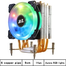 Cpu 쿨러 팬 led 90mm 4Pin PWM rgb 6 히트 파이프 PC 방열판 인텔 X99 X299 X79 LG 호환 호환A2011 2011-v3 소켓, [08] green2fan, [02] 4Pin X79 X99 LG 호환 호환A201