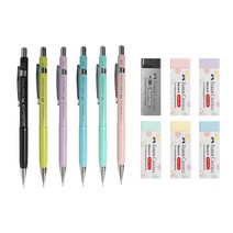 파버카스텔 컬러매틱 샤프 0.5mm&마카롱 지우개 묶음상품, 01.블랙&블랙