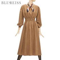 블루레이스 블루레이스 라운드넥셔링포인트원피스_B2F1OP3281