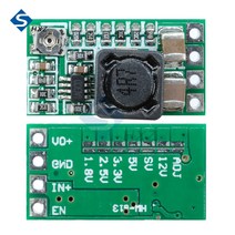 미니 스텝 다운 전원 공급 장치 모듈 DC-DC 12-24V ~ 5V 3A 전압 벅 컨버터 조정 가능 97.5 1.8V 2.5V 3.3V, 한개옵션0