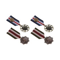 ZCD 4pcs 기하학 메달 크라운 배지 매력 셔츠 브로치 의상 유니폼 코사지