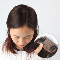 여우가발 여자 가르마 긴머리 정수리가발 CW2003, 1개, B.30cm자연갈색