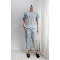 [제전복 속내의 반팔상의] 작업복 작업복내의 방진복 크린룸 정전기방지 제전복, S, 1개