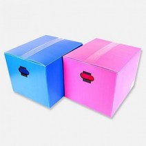 BUyuS이사박스 피피박스 왕대 플라스틱굿딜 브이숍, 핑크