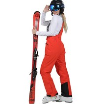 Fit space 여성용 스키 팬츠 탈착식 스노우 빕 겨울 스노우보드 (XL 블랙), X-Small