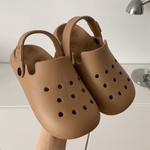 DFMEI EVA 구멍 신발 여성의 모든 경기 복고풍 Baotou 비치 슬리퍼 샌들