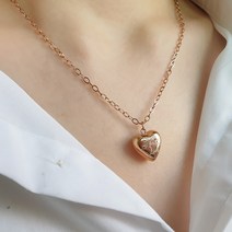 스텐블라인드 써지컬스틸 여성 여자 친구 예쁜 펜던트 체인 목걸이 쇼핑몰 46+5cm