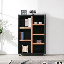 깔끔한 서재 거실용 이동식 책장 840 (8색) 장식장 서류 LP 책방 오픈 벽면, 진그레이