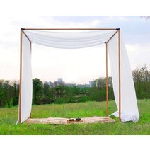 조립식 원목 파고라 야외 카페 원두막 옥상 그늘막, 통나무색상2.2X1.8X2미터높이-맨바닥