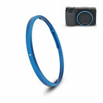 JJC Ricoh GRIIIx GR IIIx GR3x 렌즈 장식 링 캡 액세서리 교체 Ricoh GN-2 링 캡-레드, For Ricoh GR III_Blue