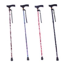 탄탄 3단 접이식 지팡이 여성용 4가지색상, 나팔꽃무늬