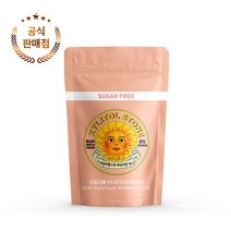 [자일리톨스톤] 100% 핀란드산 자일리톨 사탕 70g 지퍼백 당류 0% 무설탕, 복숭아 70g 지퍼백, 1개