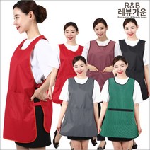 레뷰가운 방수앞치마 미용실 코롱 네일 애견 간호 요양 WLB01 앞치마, WLB01_회색L, 1개