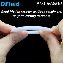 무선고압세차기 고압세차기PTFE 가스켓 BSPP 플랜지 위생 실린더 플랫 링 5 6 8 10 12 15 18 20 30 mm 압, 53 ID 14mm x OD 22mm_01 2MM