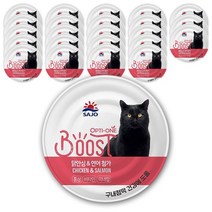 사조 고양이 습식사료 옵티원 부스트 닭안심+연어, 24개, 3박스, 160g