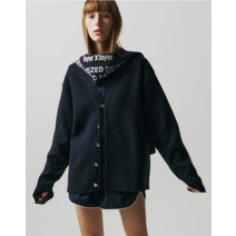 LAYER 2 버튼 가디건 네이비