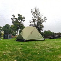 캠핑 초경량 텐트 1 인 초경량 백패킹텐트 초경량 아웃도어캠핑 백패킹텐트 모터사이클캠핑 피크닉 3계절텐트, 중국, 초록