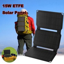 태양열 발전기 15 와트 휴대용 태양 전지 패널 세트 5 볼트 USB ETFE 접이식 스마트폰 보조배터리리 충전기 배터리 야외 방수