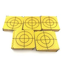 프로모션 100pcs 4040mm 모든 색상 반사판 시트 토탈 스테이션 측량 지리 시트 반사 스티커, yellow