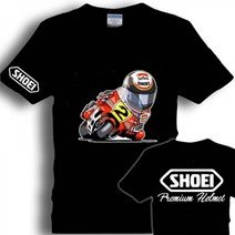 쇼헤이 쇼에이 아라이 오토바이 라이딩 반팔 면 티셔츠, S, 17