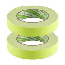 kvis 게퍼 개퍼 테이프 gaffer tape 형광노랑 25mm x 25M, 2개