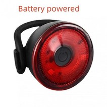 자전거 미등 USB 충전식 방수 LED 후미등 안전 경고 라이트 헬멧 배낭 램프 부품, [02] Battery powered
