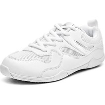 족구화 BREXLI Cheer Shoes 여성용 - 화이트 치어리딩 슈즈 여아 및 청소년용 응원 대회용 스니커즈