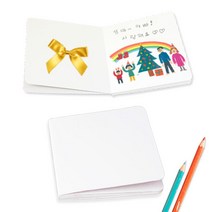 스크랩북 신문 종이 나만의 동화책 만들기 DIY 공예재료 무지공책 (2종 중 택1), 5p