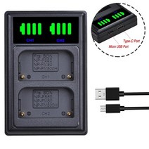 배터리호환 NP-FM500H 소니호환 알파 A58 A57 A77 A9호환9 A9호환00 용 NP 카메라 리튬 이온 배터리 + LCD, [01] 1 Charger