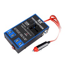 주행충전기 1500W 자동차 전원 인버터 12V 24V-220V 휴대 전화 USB 충전 트럭 홈 소켓 자동 충전기 변환기 어댑터, [01] Black