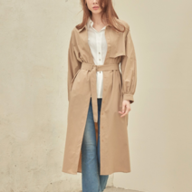 [리안뉴욕] 미니멀 트렌치형 원피스