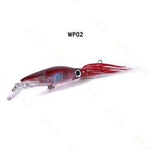 리얼 오징어 하드베이트 루어 농어 우럭 참돔 미노우 40g, WP02