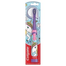 Colgate 아동용 배터리 부드러운 미니언즈 전동 칫솔 3세 이상, 1 Count (Pack of 1), Unicorn