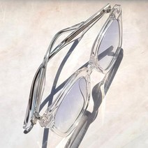 [투명선글라스] 더브릴레 남자 여자 스퀘어 휴양 여행 컬러 뿔테 패션 선글라스