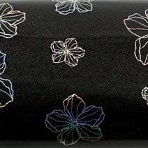로즈로사 인테리어필름 하이글로시 홀로그램 모던 플라워 시트지, H8024-3 : 60 X 250cm