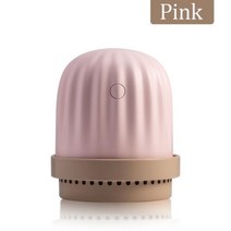 분무량많은 가습기 USB 초음파 쿨 아로마 디퓨저 LED 러블리 선인장 미니 에센셜 오일, Pink