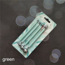 전문 DIY 스테인레스 스틸 폴리머 클레이 도구 조각 장난감 몰딩 볼 러스 스틱, CHINA, green