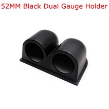연료 게이지 레벨 자동차 Dynoracing 2 52mm 디지털 타코미터 Rpm 터보 부스트 PSI 전압계 수온 오일 온도 압력, Dual gauge holder