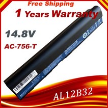 Acer Aspire One 710 756 배터리 V5-171 AL12B31 AL12B32, 01 2001 - 2500 MAh
