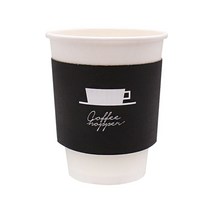 이룸팩 16/12온스 인쇄 테이크아웃컵홀더 100개 커피컵홀더, 12/16/20온스 커피호퍼 컵홀더 1