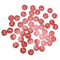 벌통 토종 벌집 태그 라운드 번호 기호 레이블 구멍 가축 액세서리 붉은 꿀벌 짝짓기, 51-100