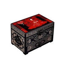 명품 자개함 잠금 수제 나전 칠기 보석함 예물함 고풍 수입 자개 수공예 목걸이 귀걸이