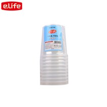 롯데 이라이프 다회용 투명컵 7oz 190ml 10p 다회용컵 일회용컵 예쁜컵 유아컵 머그컵 커피컵 아기컵 종이컵, GKS12159